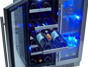 Zephyr-24-inch-wine-and-beverage-cooler-full-extension-shelves