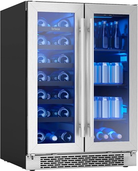 Zephyr-Brisas-24-inch-French-door-wine-fridge