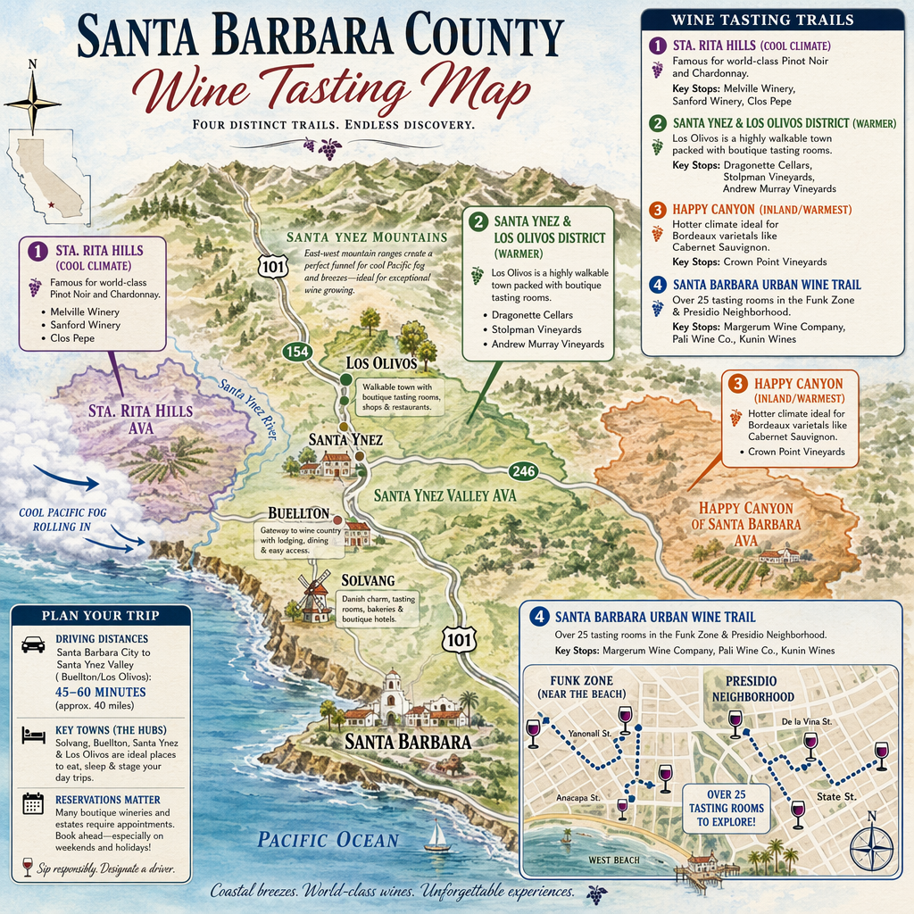 Santa-Barbara-County-wine-tasting-map-by-top10winecoolers